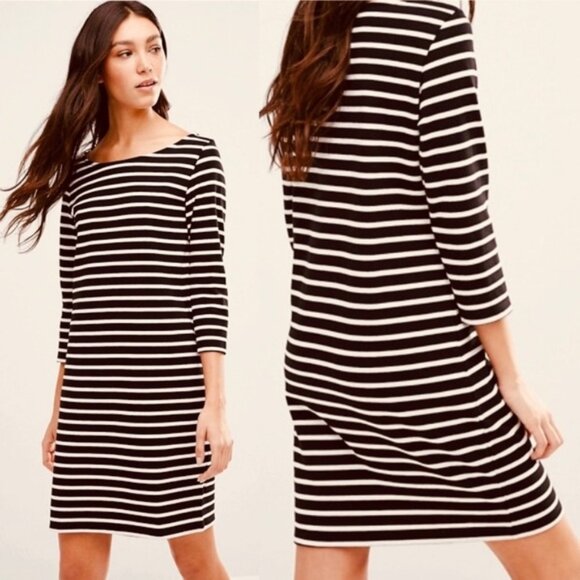 Ganni Old Spice Striped Jersey Shift Dress Size XS - Picture 1 of 8